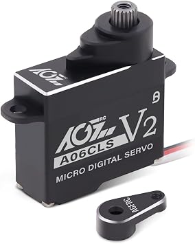 AGFRC A06CLS V2 0.052Sec Coreless Mini-Z-Car Servo and HPS065 20T Metal Servo Horn