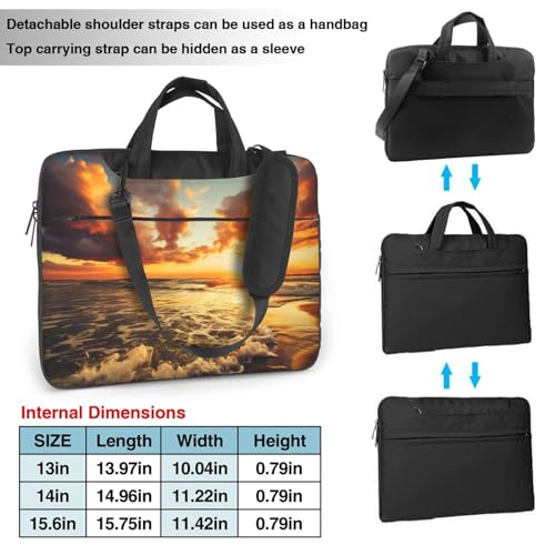 Bolsa para portátil unisex 15.6 pulgadas negra miniatura 2
