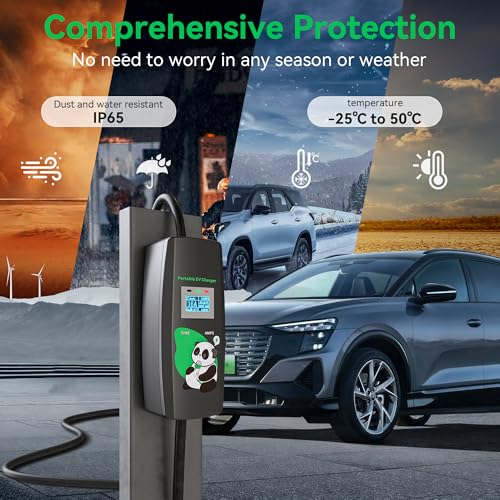 Chargeur voiture électrique portable type 2 évite la surchauffe prise Schuko - 7