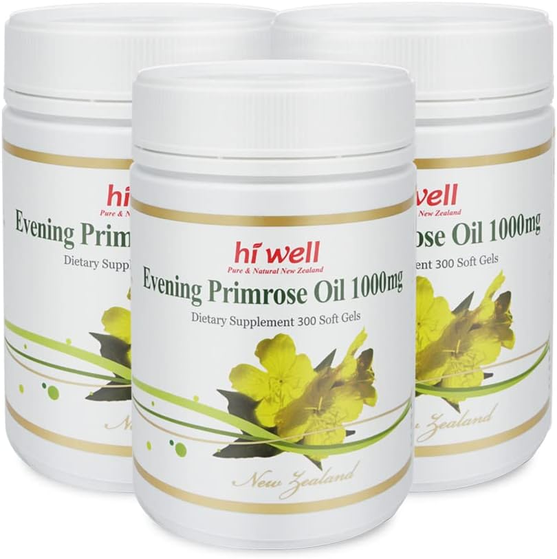 (Pack of 3) Hi Well Evening Primrose Oil (EPO) 300Softgels