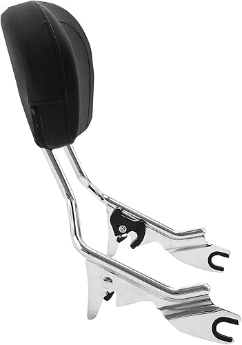 Miniatura 5 de Barra Sissy desmontable vertical con almohadilla de respaldo para pasajero y portaequipajes para Harley Touring Road King Street Glide Road Glide