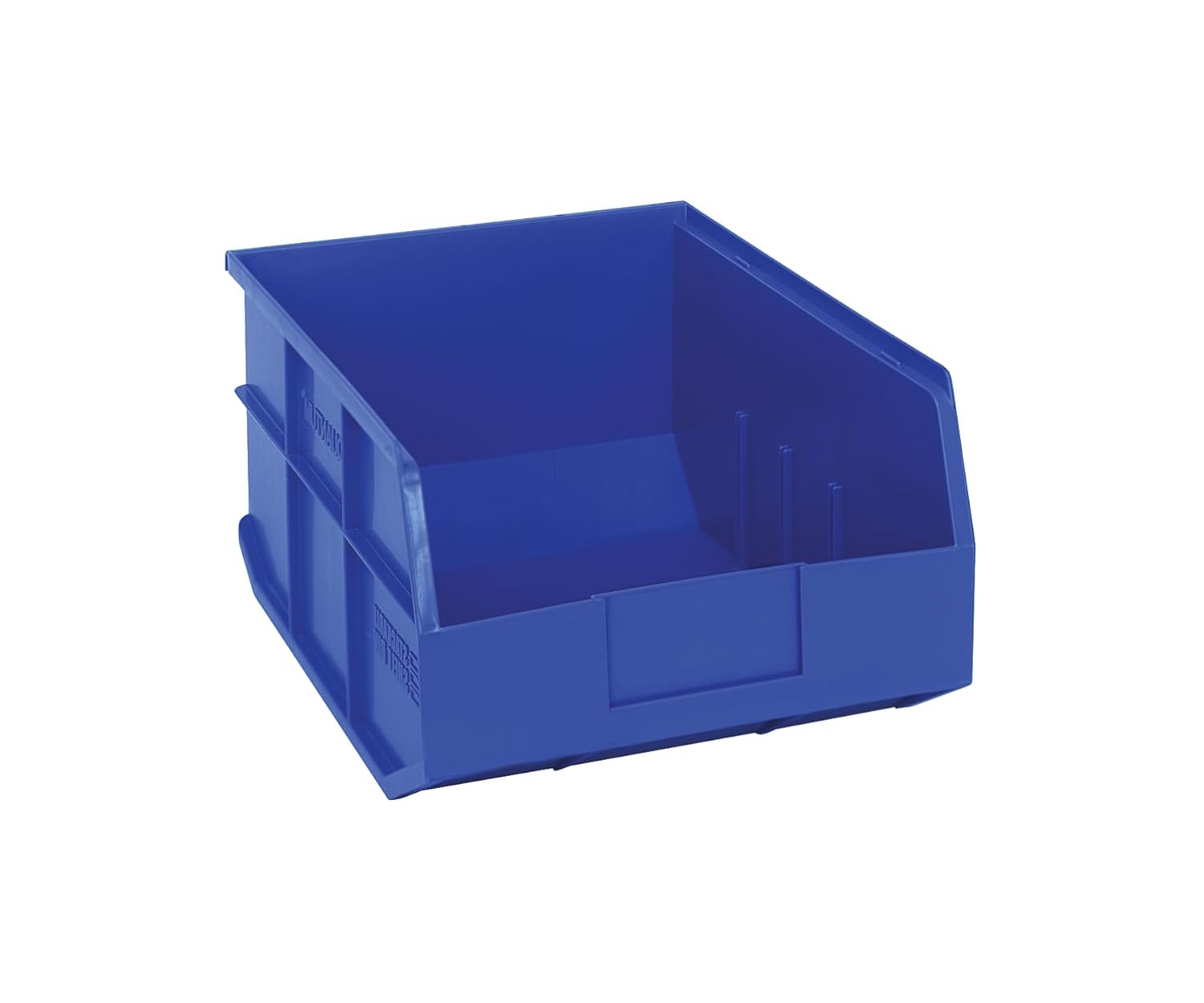 Quantum Storage K-SSB445BL-3 3-Pack Stackable Plastic Shelf Bin, 14" x 11" x 7", Blue