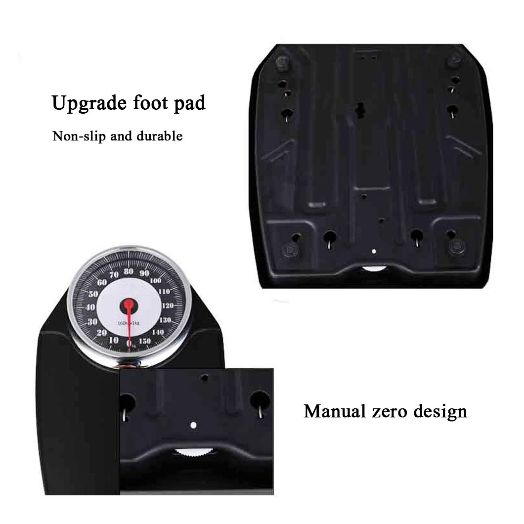 Mechanical Body Weight Scale-Bathroom Scales-Oversized Precision Dial Analog Scale,Human Health Precision Scale,for Gym/Bathroom/Hotel