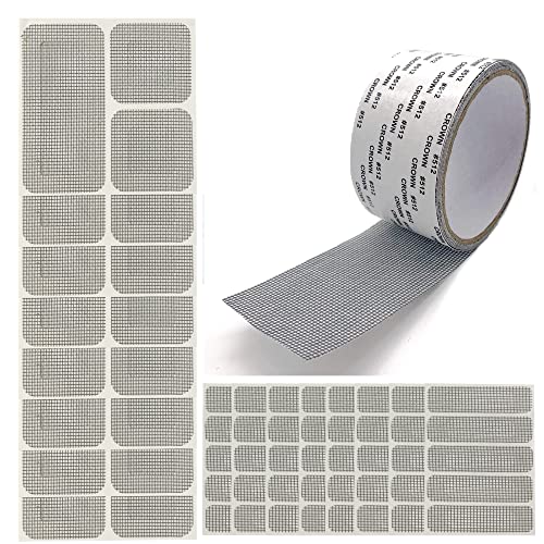 Easy Fix Window Screen Repair Kit With16 Pcs And 1 Screen Repair Tape - Fix Holes And Tears Quickly And Effortlessly #TOP2