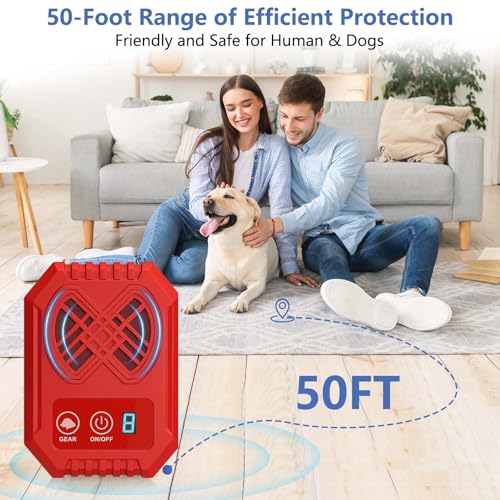 Anti Barking Devices, Anti Barking Device for Dogs, Ultrasonic Dog Bark 3 Modes Rechargeable Long Ra