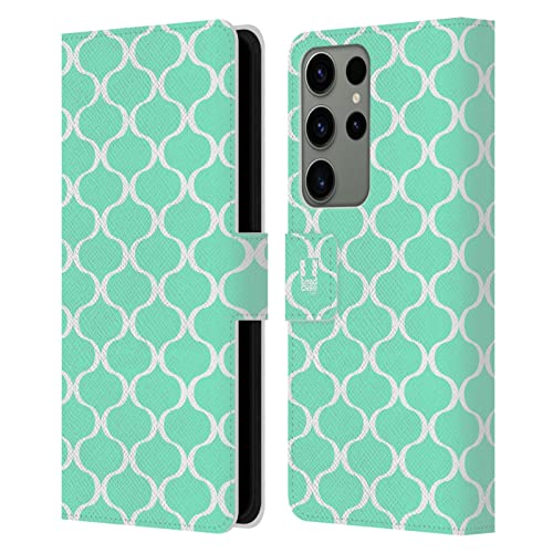 Étui Portefeuille Samsung S23 Ultra en Cuir Menthe Voyage Actif