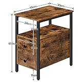 Zoom IMG-2 hoobro comodino tavolino stretto con Zoom IMG-2 hoobro comodino tavolino stretto con