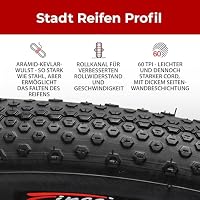Fincci Fahrradreifen 700x38c - Gravel Faltreifen 28 Zoll mit 1 mm Pannenschutz, 60 TPI Rennrad Mantel 40-622 für Gravel Bike, E Bike, Straße, Mountainbike MTB, Tourenrad - 28x1.5 – Ansicht 4
