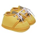 Neska Moda 6 To 12 Months Baby Boys & Baby Girls Cute Soft Cotton Pre-Walker Lace Booties (Yellow)-BT4501 gallery image