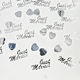 tischdeko hochzeit türkis silber Material: PVC Kunststoff. 4 Pack Hochzeit Streudeko Konfetti Werfen Tischdeko Confetti Streuartikel Dekoration, Just Married + Herz in Silber