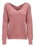 nachhaltig ONLY Damen Onlmelton Life L/S Knt Noos Pullover, Dusty Rose, M EU