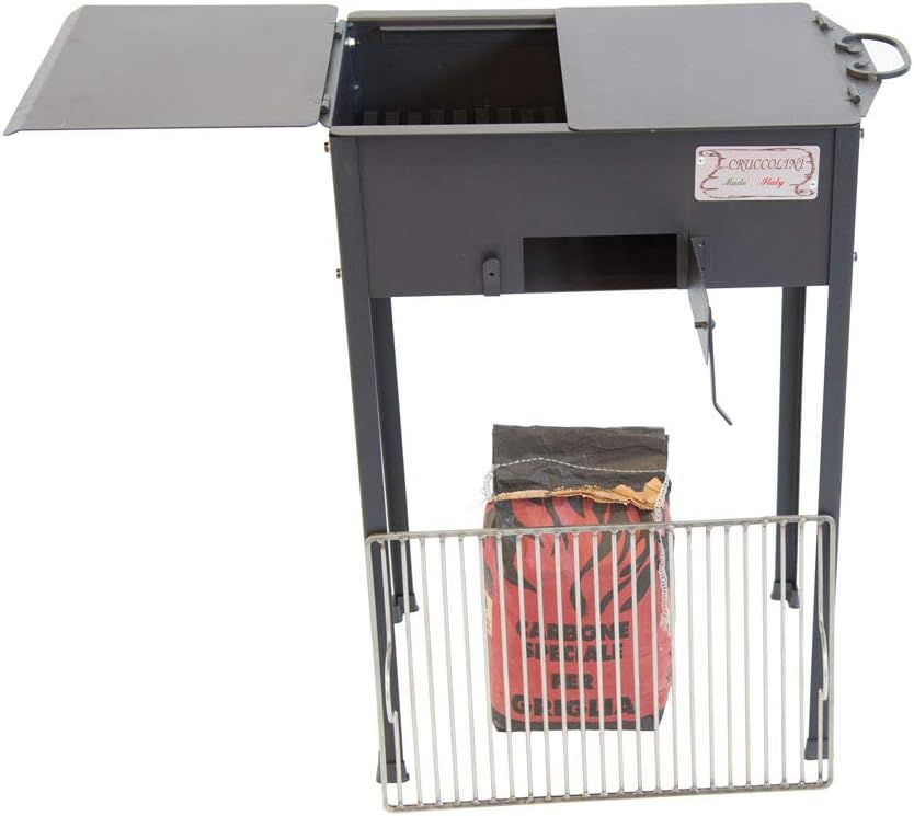CRUCCOLINI BA10 Barbecue Campagnolo a Carbone, Nero, 107x38.5x78 cm CRUCCOLINI BA10 Barbecue Campagnolo a Carbone, Nero, 107x38.5x78 cm