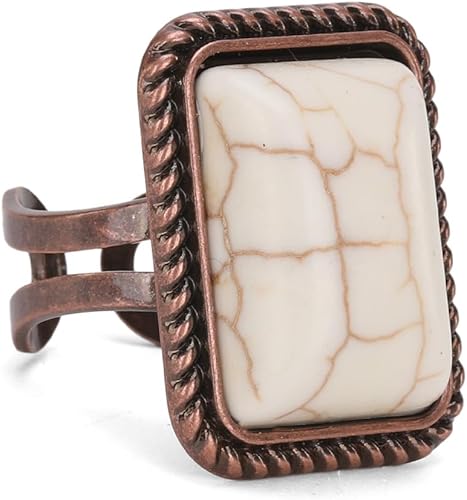 Montana West Rustic Couture's Bohemian Turquoise - Anillo para mujer