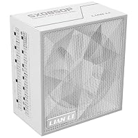 Lian Li SX0850P Netzteil – 850 W Weiß | 80 Plus Platinum Effizienz, Vollmodulare abnehmbare Kabel, ATX 3.1 & PCIe 5.1, Modernes & Leises Gaming-PC PSU – Ansicht 1