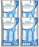 Dental Floss Threaders 4 Packs of 70 (280 Threaders)