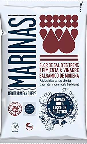 Patatas Fritas Marinas | Pimienta y Vinagre Balsámico 150g. PLASTIC FREE | Caja 9u.