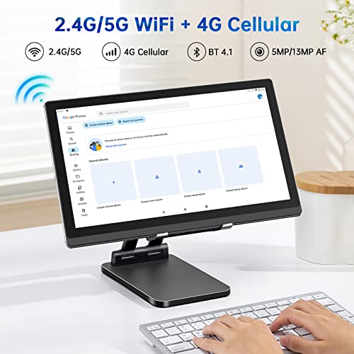 Meswao 14.1 Inch Large Tablet Pc, Computer Tablet With 1920 * 1080 Ips Hd Display, Android Wi-Fi Tablets With Bluetooth 4.1, Gps And 10000Mah Long Battery Life #TOP4