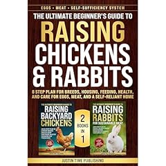 The Ultimate Beginner&rsquo;s Guide to Raising Chickens & Rabbits Audiolibro Por Justin Time Publishing arte de portada