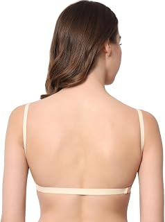 Be-Wild Full Coverage Non Padded Backless Transparent Strap Bra for Women and Girls/Ladies/Black/Cotton/Casual/t-Shirts/Ev... Price In India