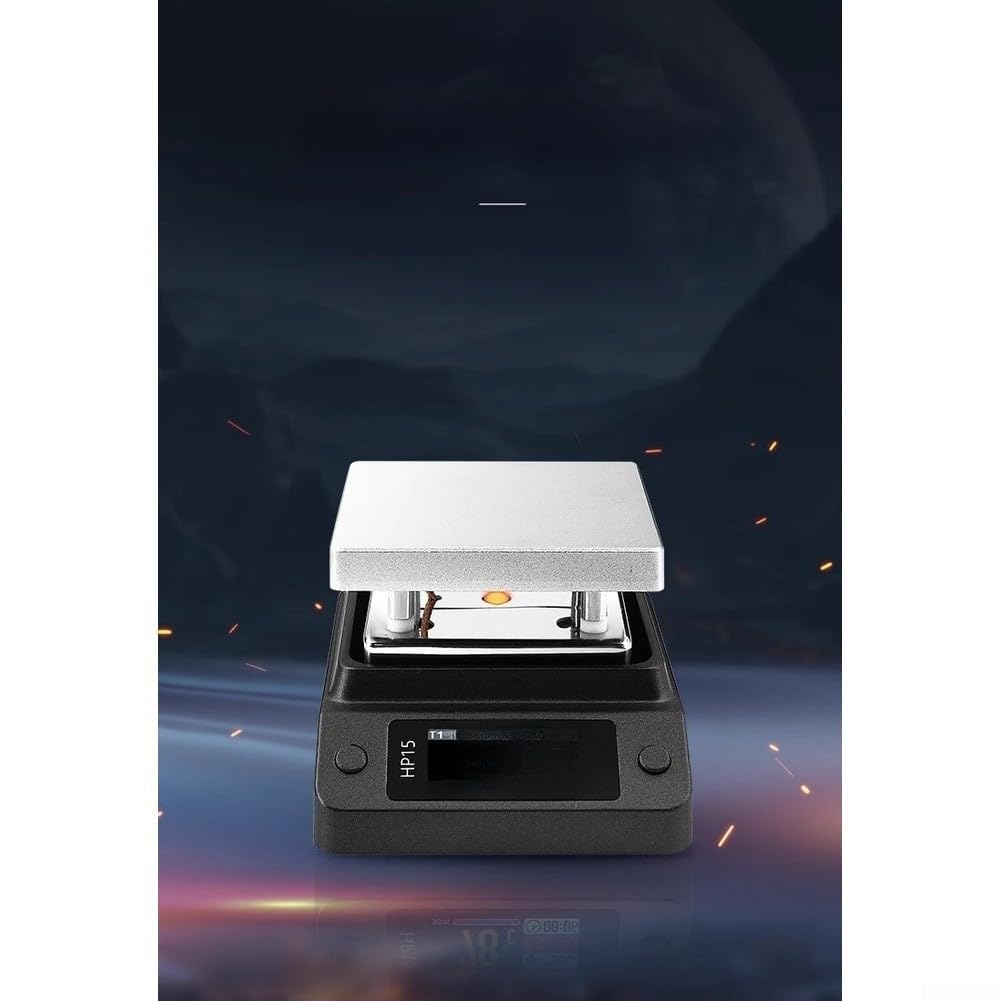 HP15 - Precalentador de placa de calefacción de 350 °C, control PID, estación de soldadura inteligente, pantalla LCD, herramienta de reparación portátil, 72 x 55 mm