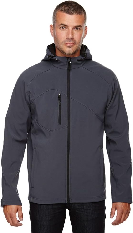 North End Men's Prospect Fleece Soft Shell Hooded Jacket