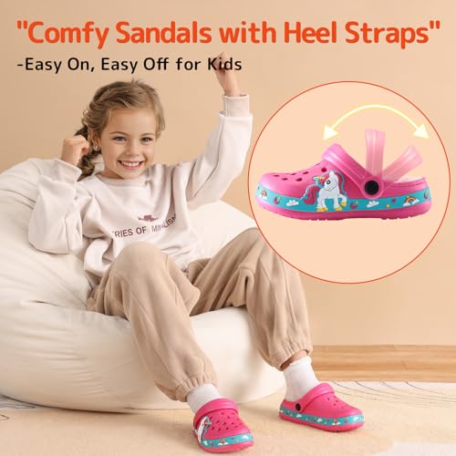 Image of Kids Clogs for Boys Girls Lightweight Slip-On Sandals Water Shoes Beach Pool Slippers for Toddler /Little Kid