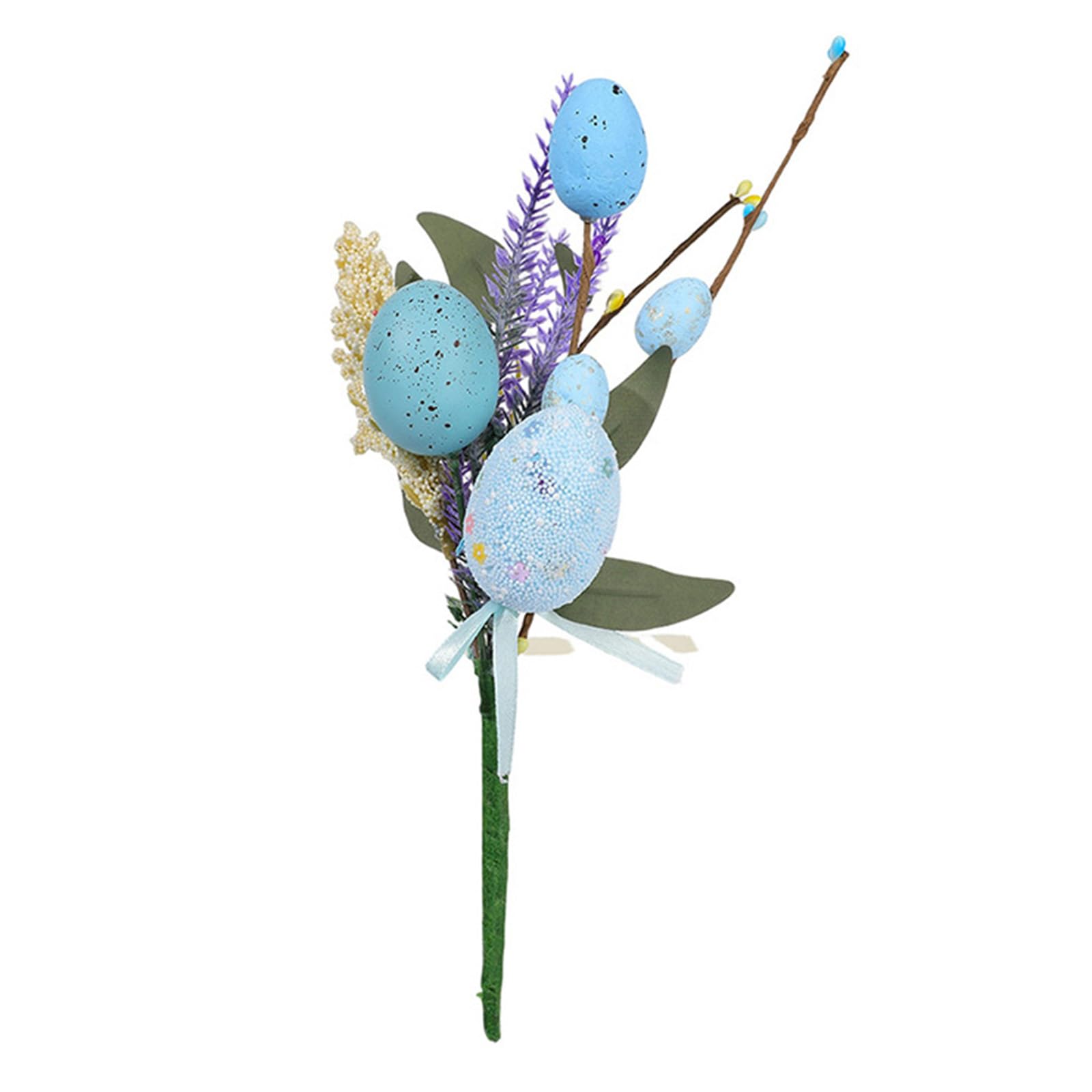 NEWFT Efficient Spring Festival Eggs Artificial Flower Bouquets Bright Home Easters Celebration Decoration