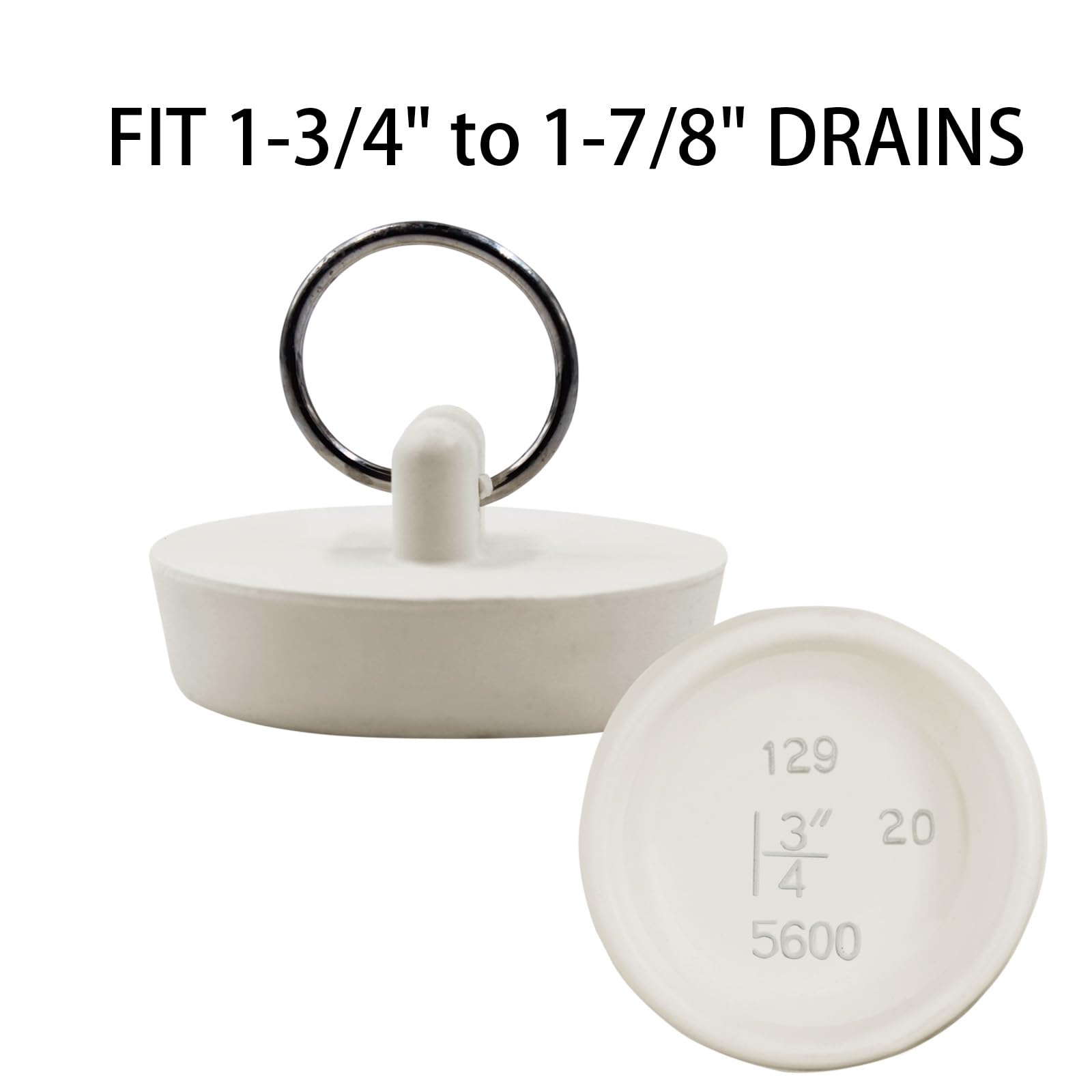 Wanfoou Drain Stopper Set – 4 Pcs Rubber Sink Plugs In 4 Different Sizes For Bathtub, Kitchen, Bathroom, With Hanging Ring