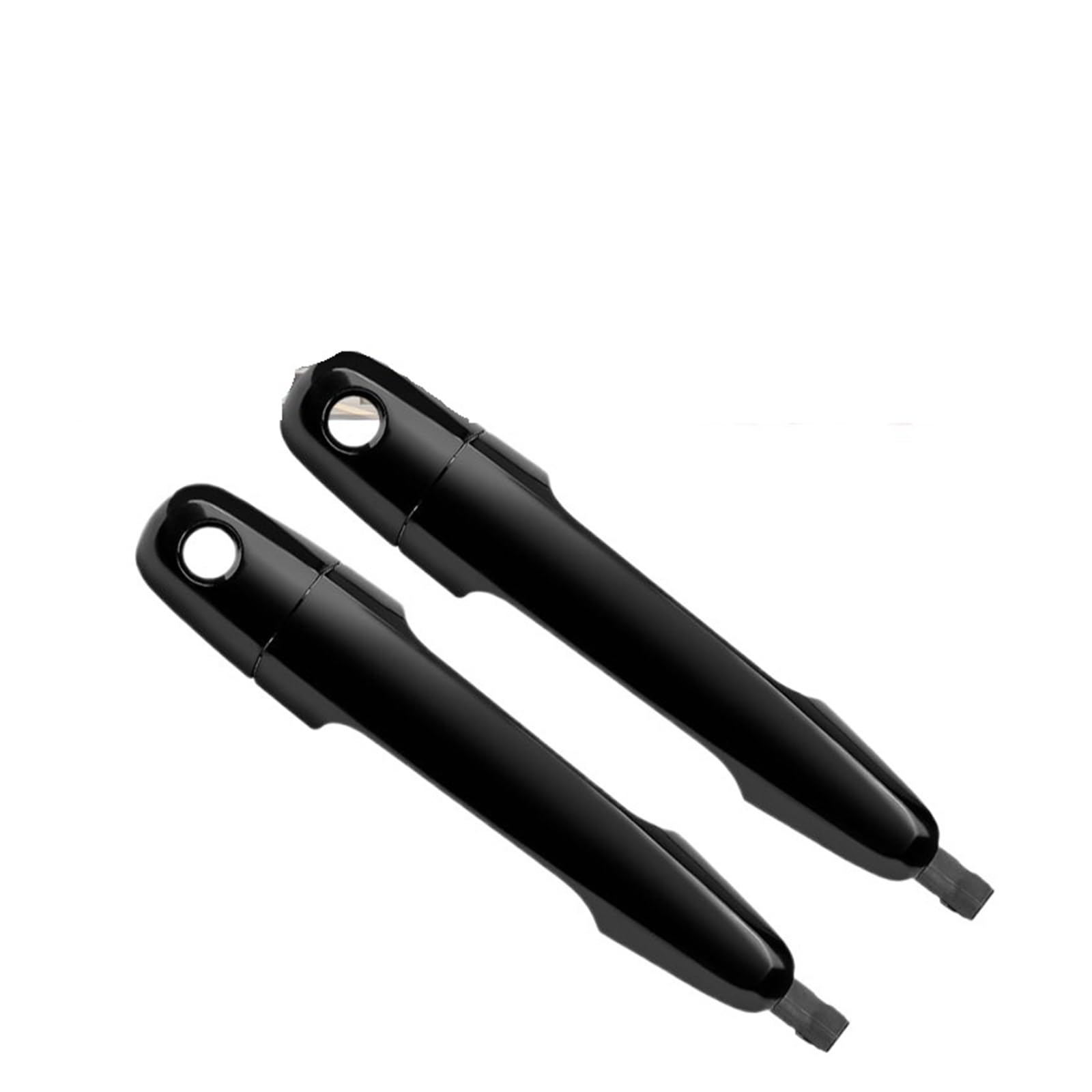 Trash Bin 2Pc Black Side Door Handle For Mitsubishi For Triton Ml Mn 2006-2015 Car Front Left Right Outer Door Handle Accessories(2Pc Black)