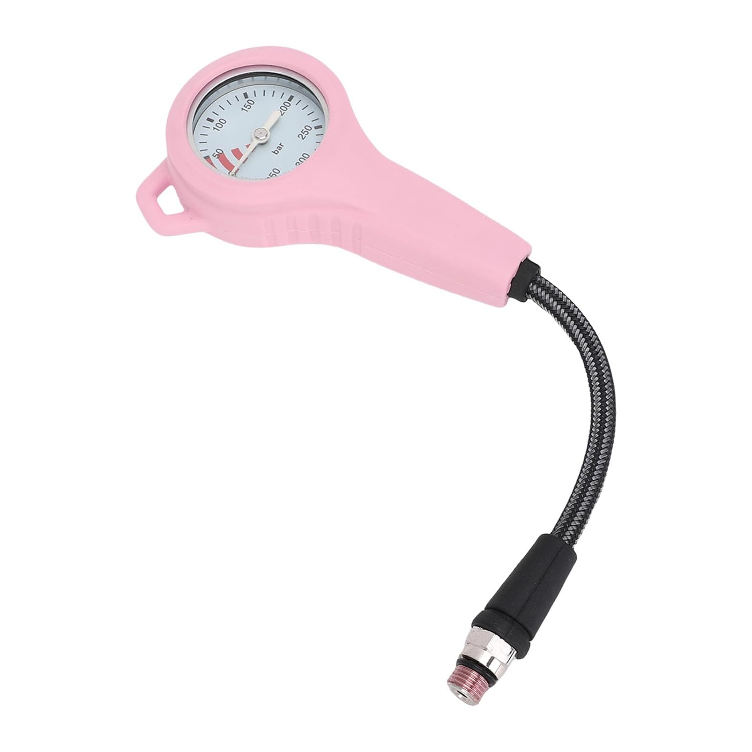 Fabater Diving Pressure Gauges, Compact BCD Submersible Pressure Gauges, Analog Diving with Luminous Dial, High Strength Composite Material Hose, Sturdy Connection, and Side Mount (15CM)