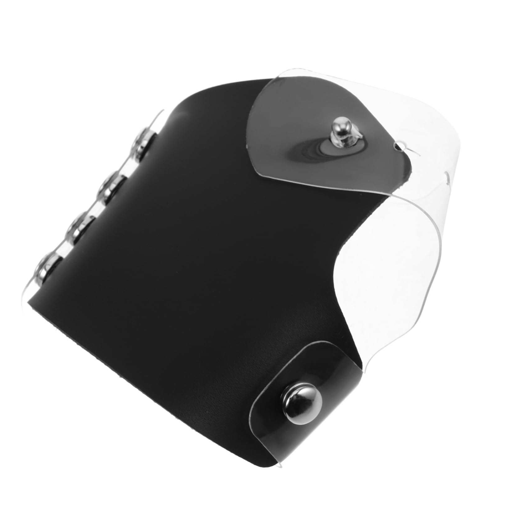 FOYTOKI Makeup Mixing Palette Handheld Blending Plate for Foundation Eyeshadow and Lipstick Durable PU Material for Home and Professional Use Transparent Color Mixing Tray