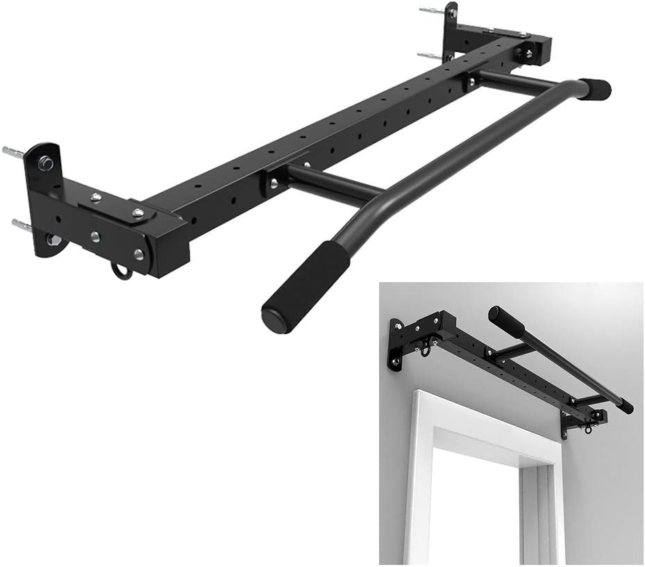 Pull-Up Bars Wall-Mounted Horizontal Bar, Steel Strength Training, Home Door Corridor Garage Fitness Bar, Safe and Stable, Load 300Kg，Style 1