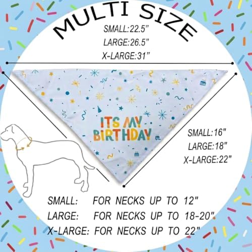 YummiPaws Dog Birthday Bandana (Meidum) - 3
