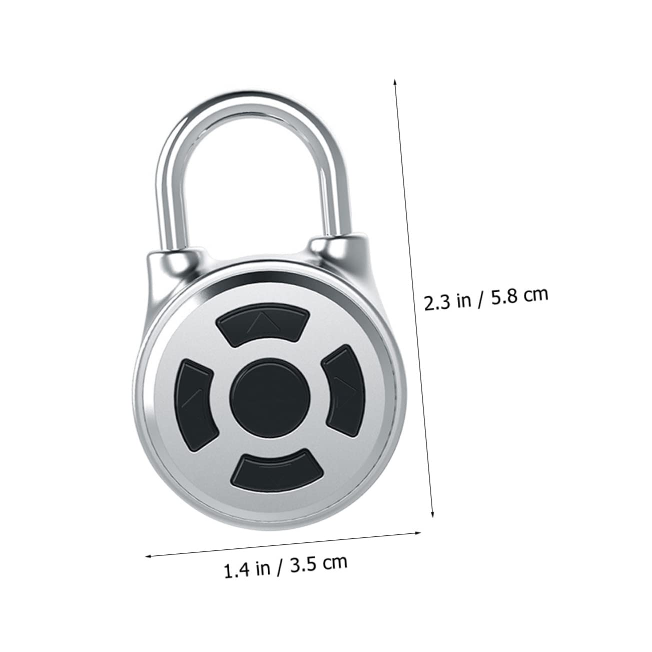 Lucchetto Combinazione Intelligente in Acciaio Inox e Lega di Zinco, Sblocco Wireless Controllo App, per Armadietto Palestra e Valigia