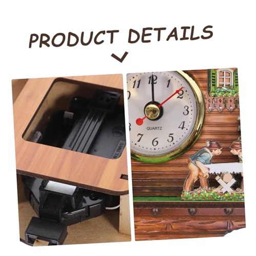 Horloge murale coucou en bois pour chambre et salon style vintage chaleureux - 7