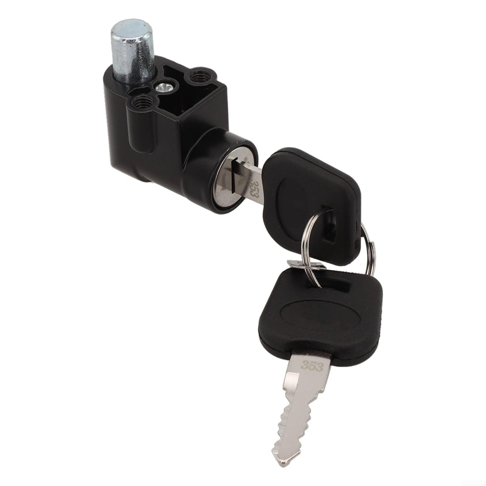 Antivol de batterie et clés pour vélo électrique, mécanisme de verrouillage électrique en métal avec double clés pour boîtier de batterie Hailong compatible avec batterie Hailong 1 2 E-Bike (20 mm)