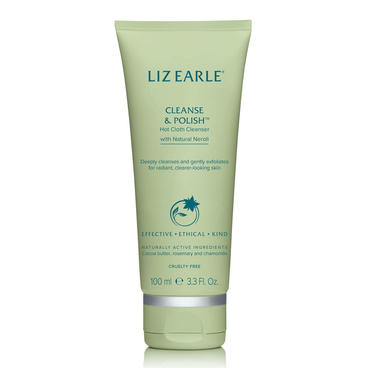 Liz Earle Cleanse & Polish Hot Cloth Cleanser with Natural Neroli 100ml with 2 Cloths