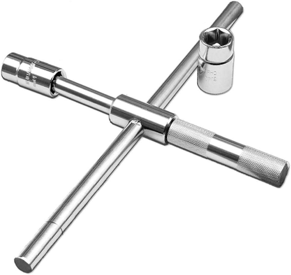 25" Universal Extended Lug Wrench, Spurtar 4-Way Telescoping Tire Nut Wrench Set with 4 Standard Sockets (17/19, 21/23mm) Strong Storage Bag for Repair Car Vehicle Auto Tire Wrench : Automotive