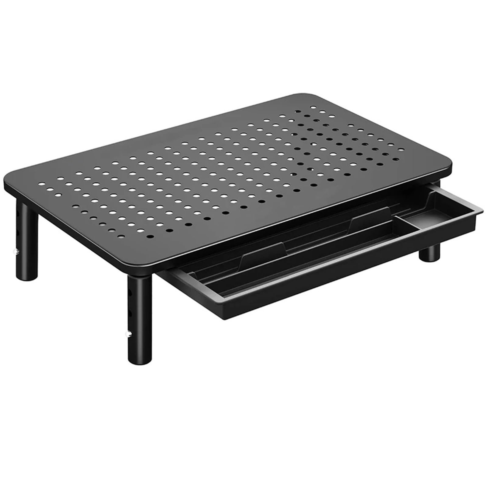 Support d'ordinateur en métal réglable pour un bureau à la maison bien rangé