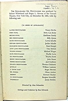 Hardcover The remarkable Mr. Pennypacker (A Random House play) Book