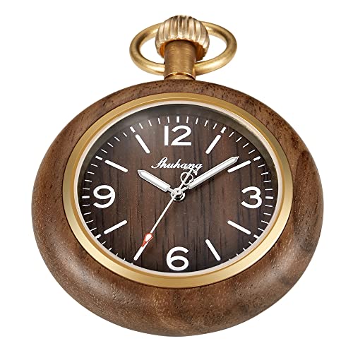 Montre de poche en bois PWR-wood205 : l'alternative légère et sans remontage au gousset classique