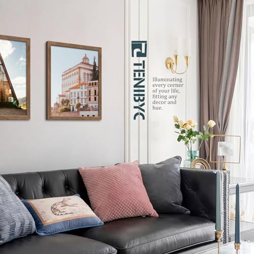 16x20-Poster-Frame-3-Pack-with-HD-Glass-Brown-Walnut-Natural-Solid-Wood-Picture-Frame-Wall-Gallery-Frame