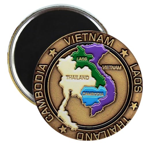 Imán redondo decorativo de 2.25 pulgadas miniatura 1