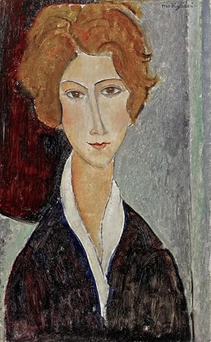 Célèbre Oeuvre Dimpression Modigliani : Portrait de Femme, Toile Haut de Gamme 60x90cm