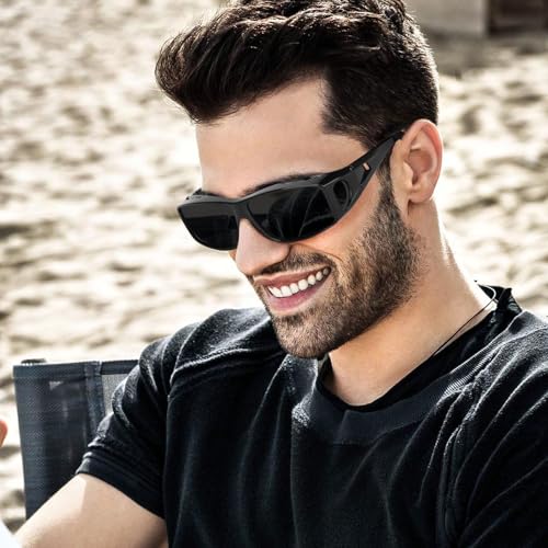 Over Glasses Sunglasses For Men Women, HD Polarized Glare Reducing Fit Over UV400 Protection Driving Sunglasses2