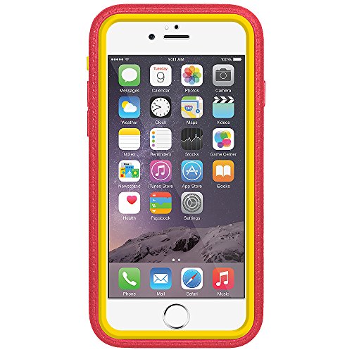 Amzer Crusta Rugged Embedded Tempered Glass Case With Belt Clip Holster For Iphone 6 Plus, Iphone 6S Plus (For Silver, Gold & Rose Gold Iphone 6/6S Plus) - Pale Red On Yellow #TOP5