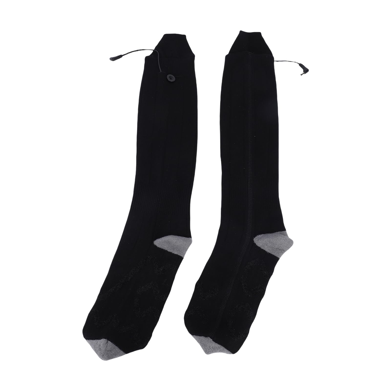 VGEBY Calcetines Calefactables Eléctricos con Batería Recargable 5000 mAh, 4 Niveles de Temperatura (40-65°C) para Hombre y Mujer, Tallas 6-14, Actividades de Invierno