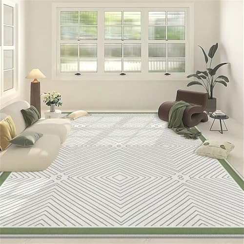 Tapis de salon antidérapant gris 90x160cm longue durée - 2