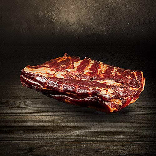 Bacon | Dörrfleisch | geräuchertes Bauchfleisch am Stück | Deutsches Landschwein aus eigener Schlachtung | 1.000g