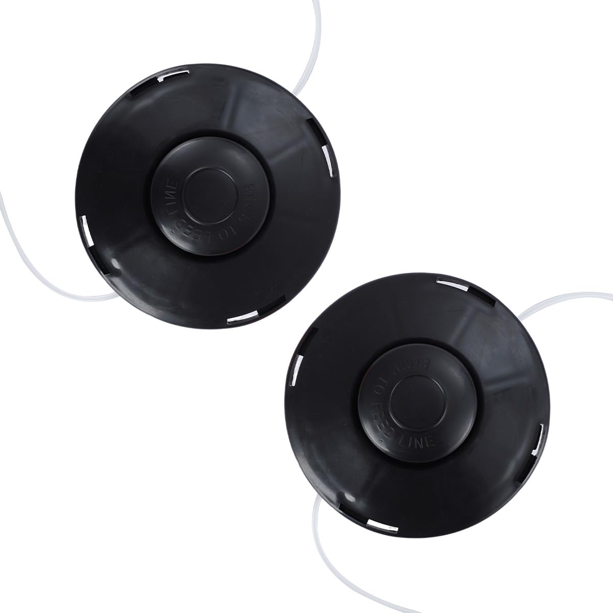 2 Piezas Cabezal de Corte Universal Cabezal Segadora Cabezales de Doble Hilo para Desbrozadora Rosca M10 x 1,25, para Cortadoras de Césped, Carrete de Línea de Repuesto de Gasolina, Herramienta